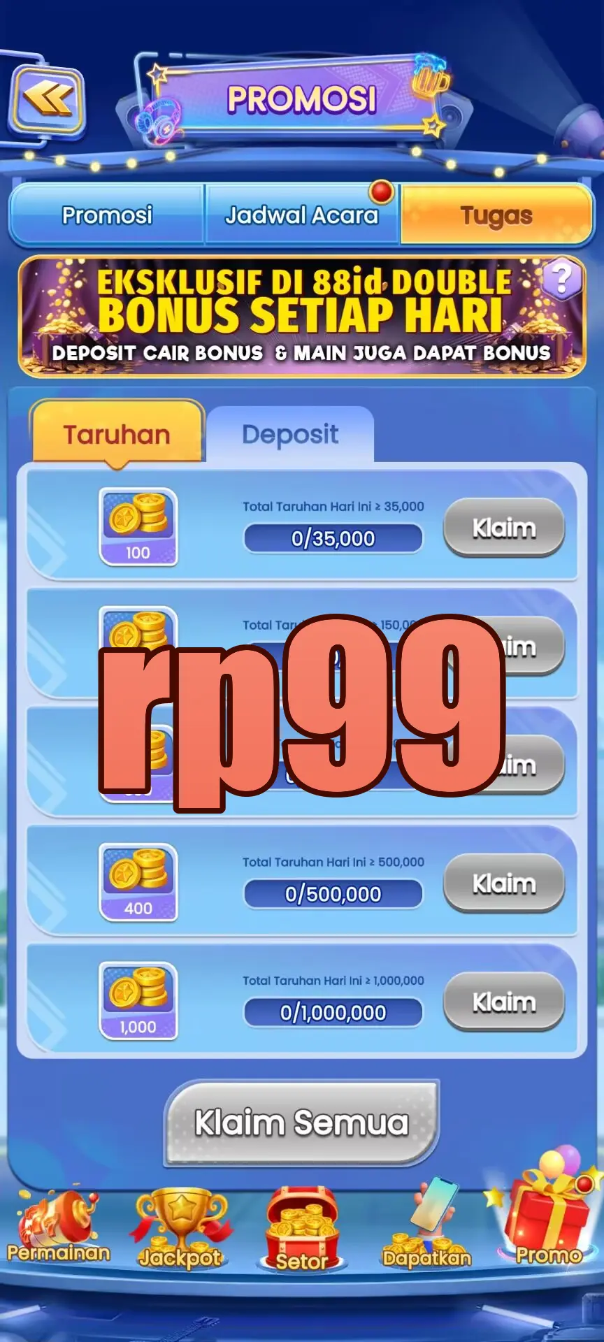 rp99 Masuk